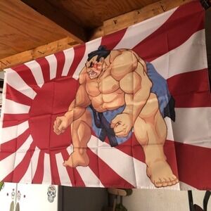 Street Fighter II Turbo 5ft E Honda Flag